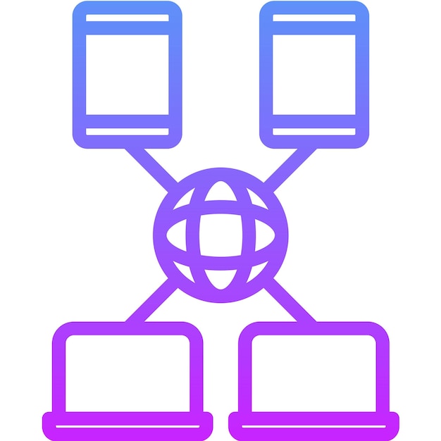 Network Capacity vector icon illustration of Networking iconset