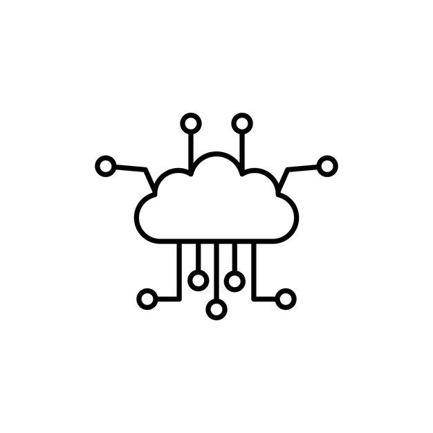 Network cloud icon
