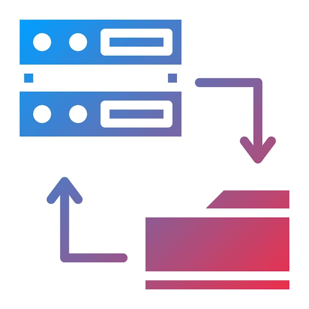 Network Data Backup icon vector image Can be used for Networking