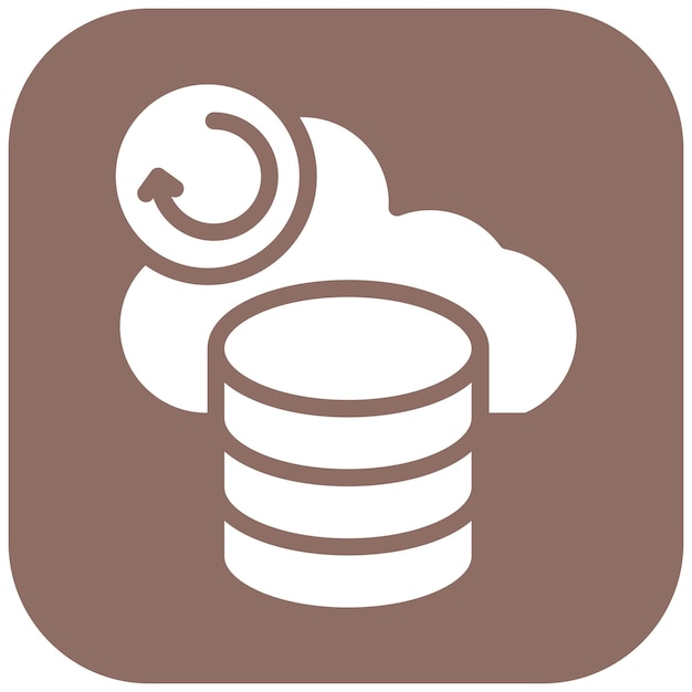 Network Data Backup vector icon illustration of Networking iconset