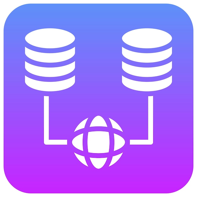 network data management vector icon illustration of networking iconset