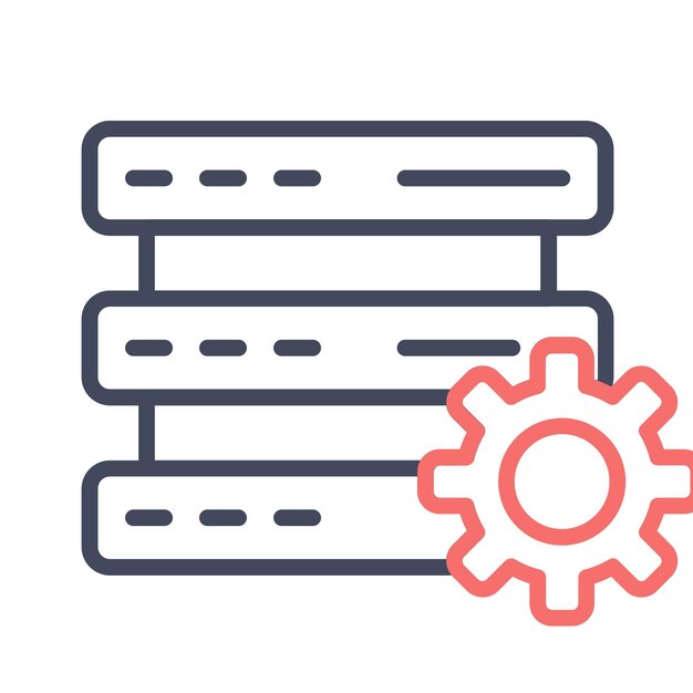 Network Data Management Vector Illustration Style