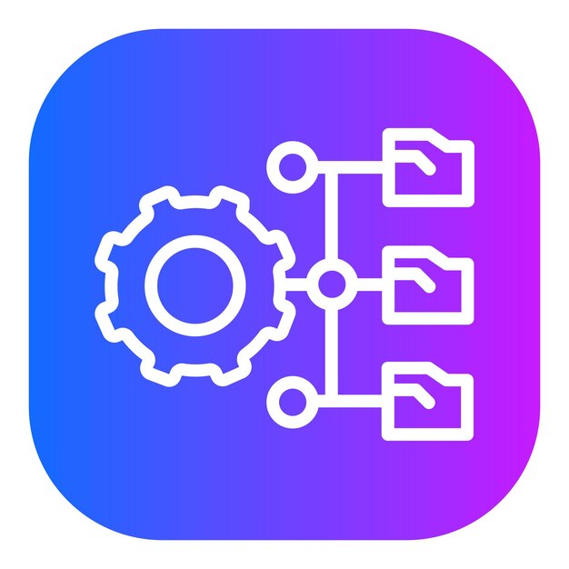 Network Data Management Vector Illustration