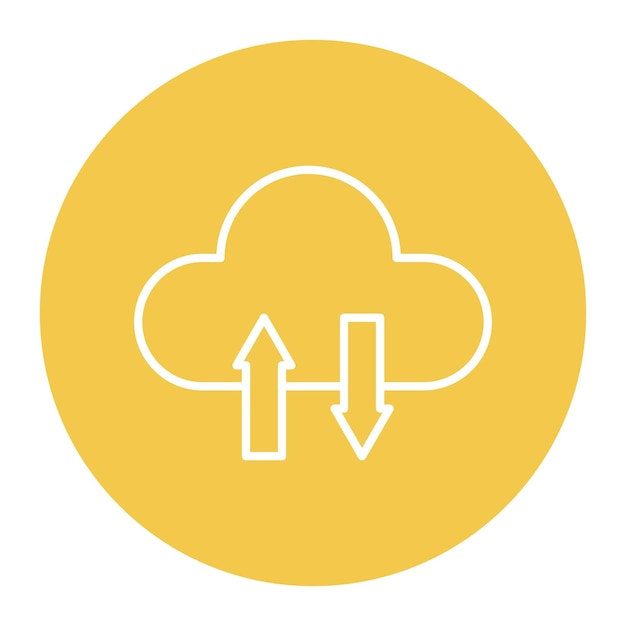 Network Data Transfer Vector Illustration