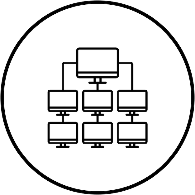 network hub icon vector image can be used for web hosting