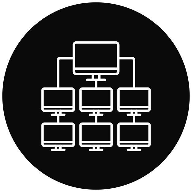 network hub icon vector image can be used for web hosting
