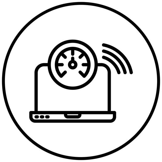 Network Latency vector icon illustration of Networking iconset