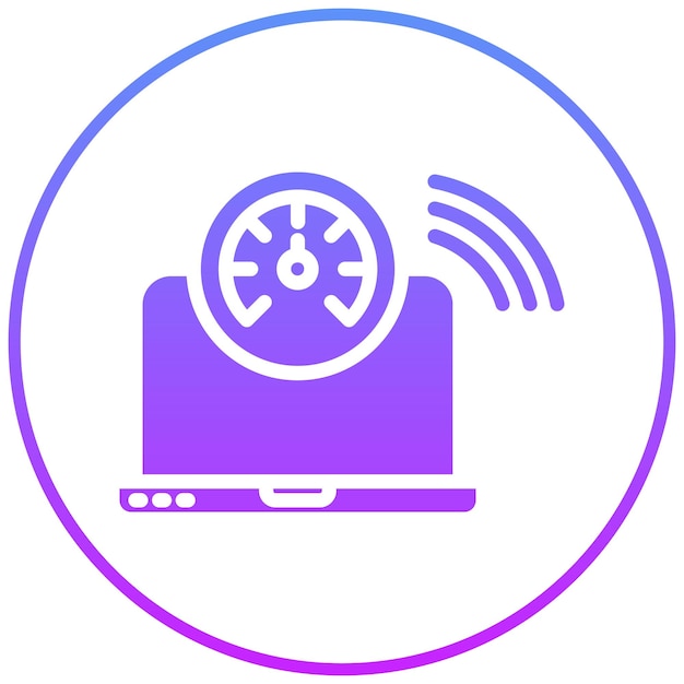 network latency vector icon illustration of networking iconset
