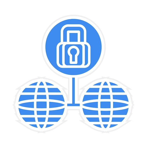 network security icon vector image can be used for web hosting