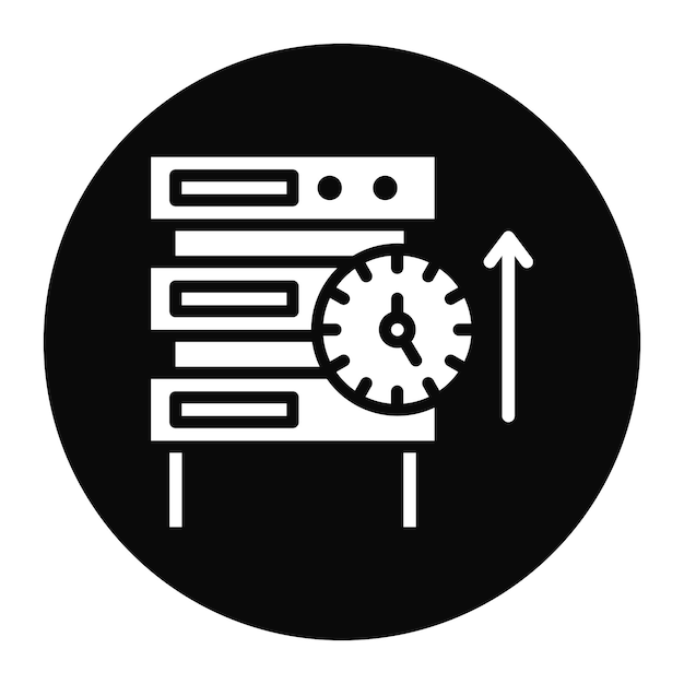 Network Uptime icon vector image Can be used for Networking
