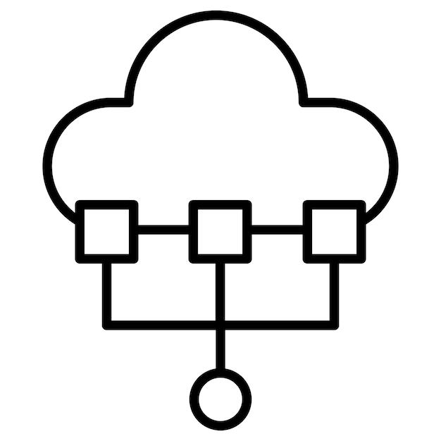 Network Virtualization Vector Illustration