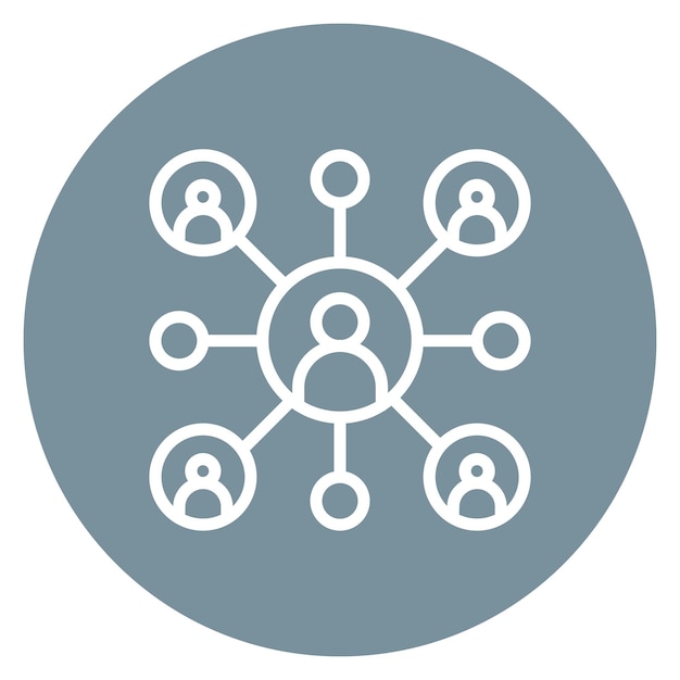 networking icon vector image can be used for coworking space