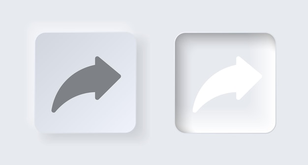 Neumorphic on and off button for interface application or web design
