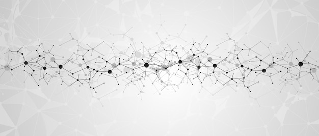 neural network concept. connected cells with links. high technology process. abstract futuristic background