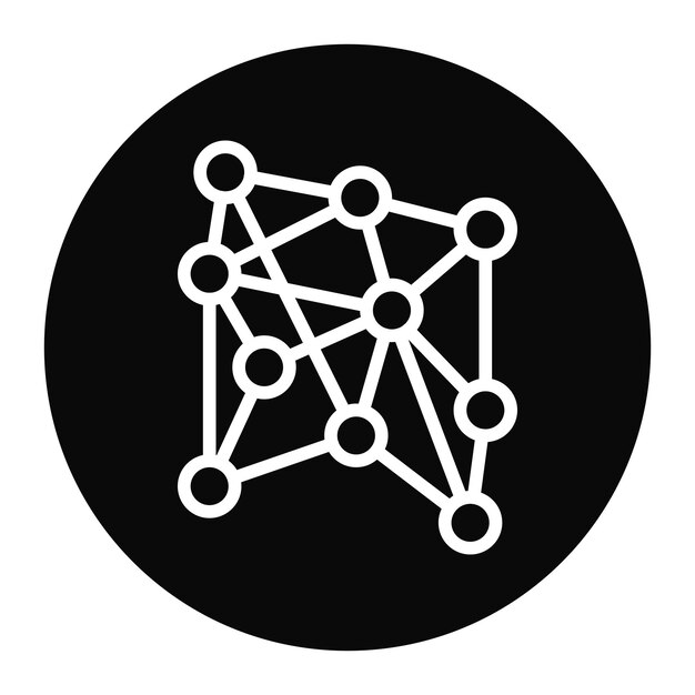 Neural Network icon vector image Can be used for Robotics