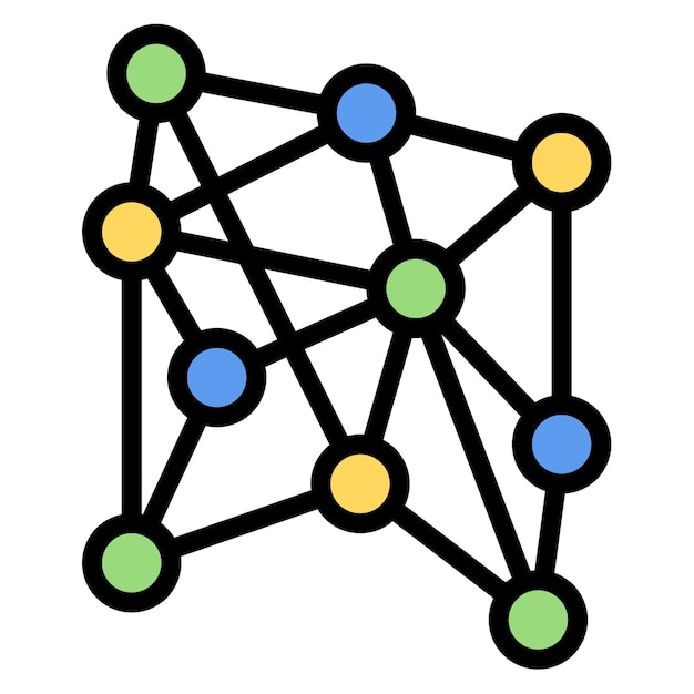 Neural Network icon vector image Can be used for Robotics