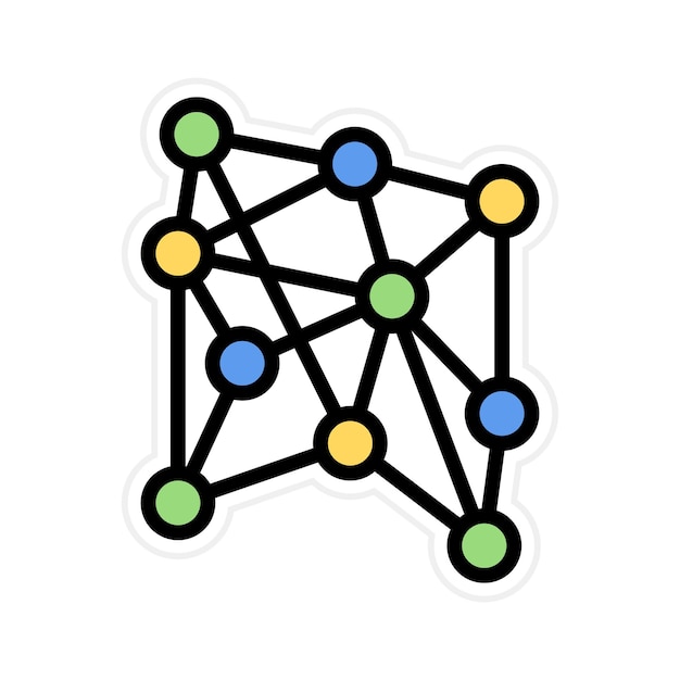 Neural Network icon vector image Can be used for Robotics