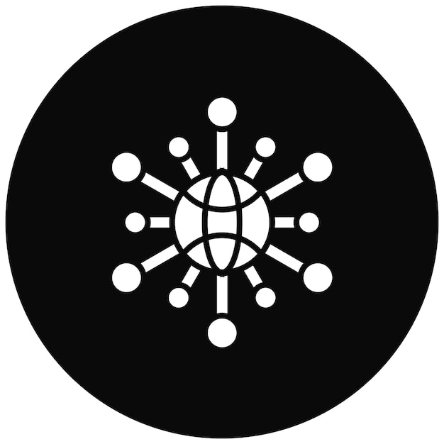 neural network icon vector image can be used for the future