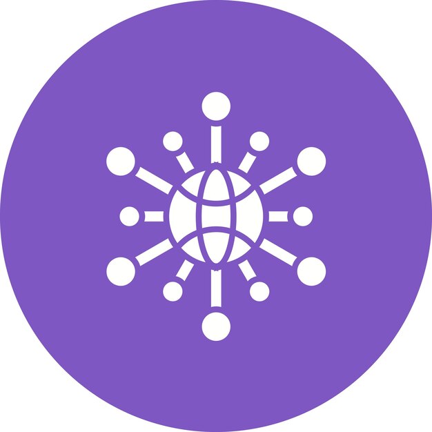 neural network icon vector image can be used for the future