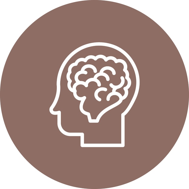 Neurology vector icon illustration of Medicine I iconset