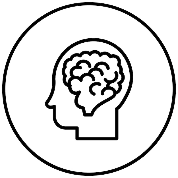 Neurology vector icon illustration of Medicine I iconset