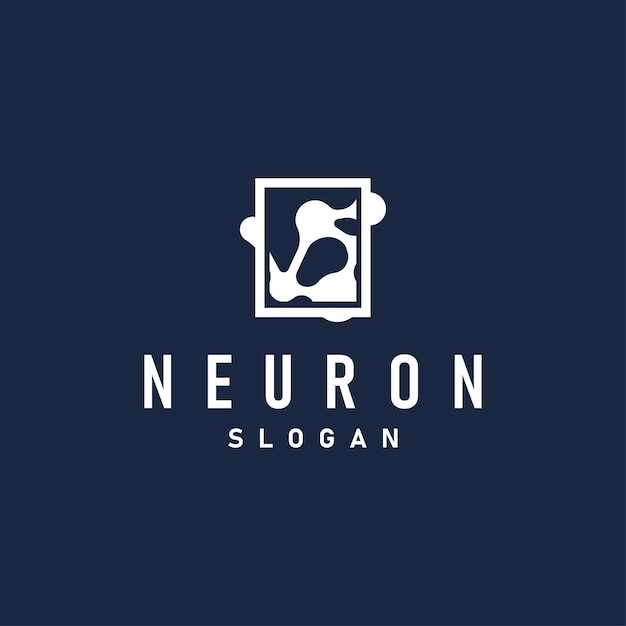 Neuron Logo Neuron Nerve or Seaweed Vector Abstract Molecule Design Template Illustration
