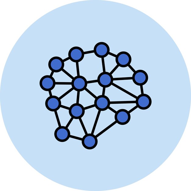 Neurons Circuit Flat Illustration