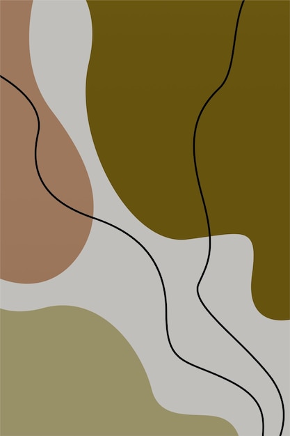 neutral abstract boho wall decor