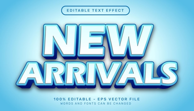 new arrival 3d text effect and editable text effect