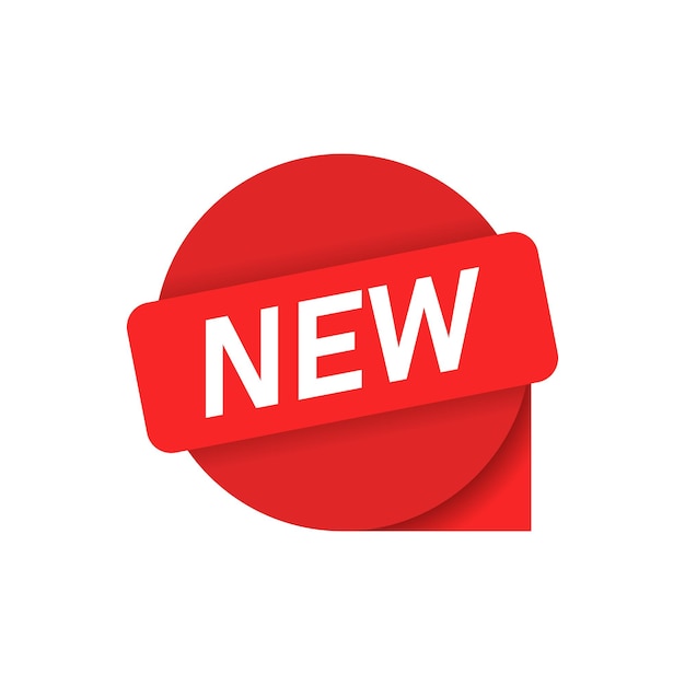 New banner icon in flat style Arrivals shop vector illustration on isolated background Fresh product sign business concept