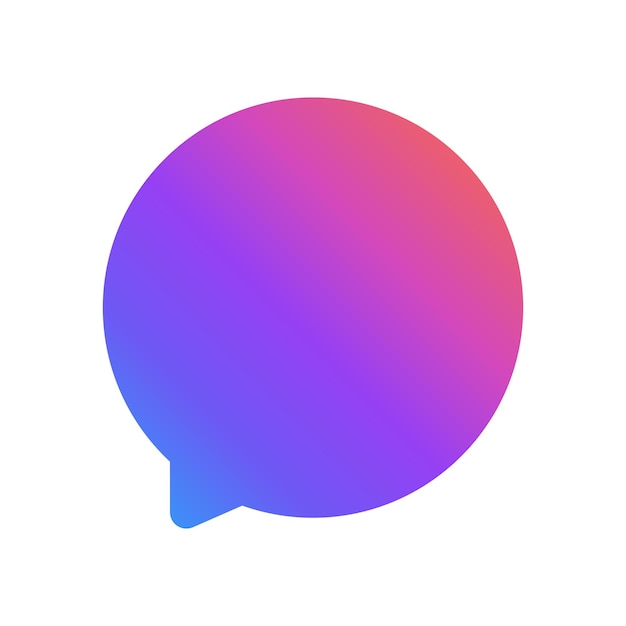 New Message, Speech Bubble. Colorful vector icon