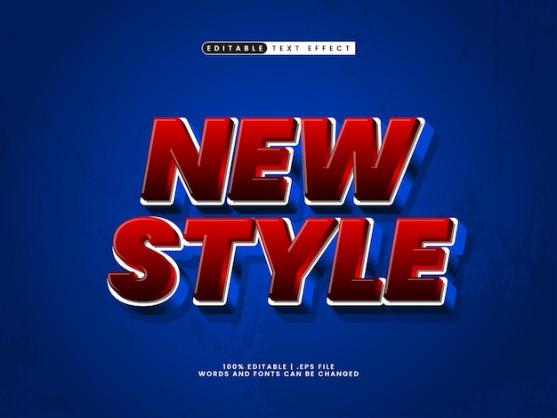 new style editable text effect in simple style