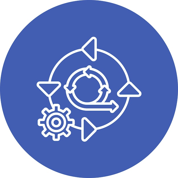 New Workstyle icon vector image Can be used for Agile