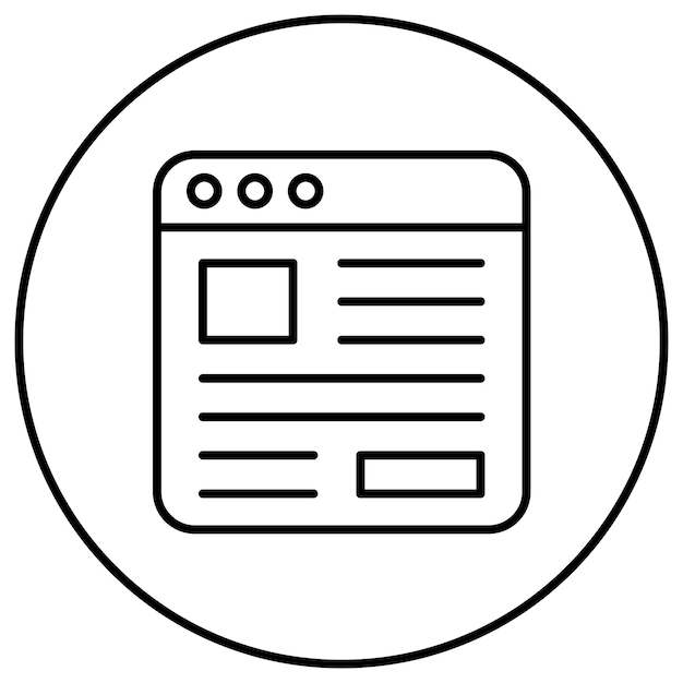 News Article icon vector image Can be used for News and Media