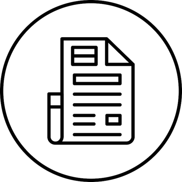 Newspaper vector icon illustration of Library iconset