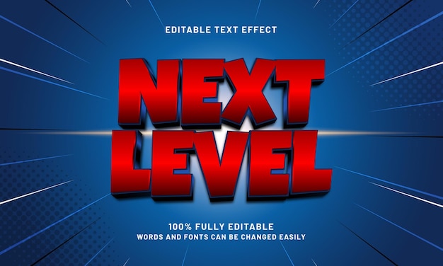 next level editable text effect with a game and play text style
