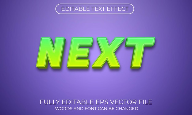 Next text effect