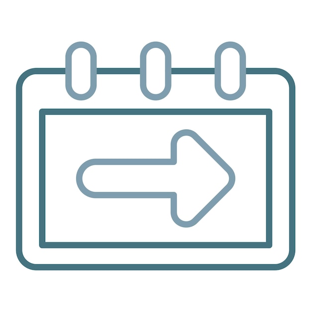 Next Week Flat Illustration