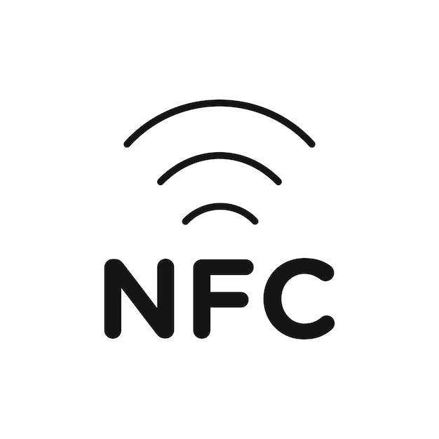 Nfc icon isolated on white background