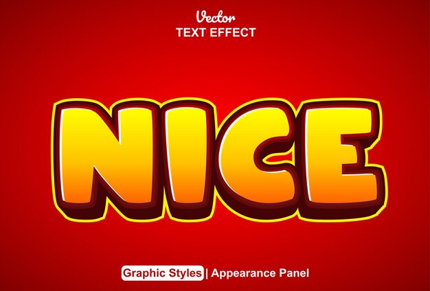 Nice text effect with graphic style and editable