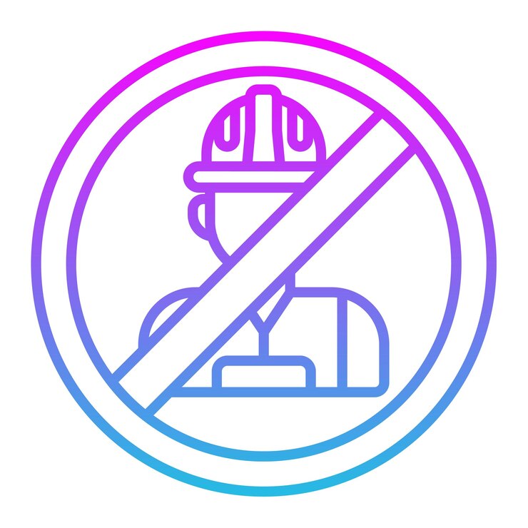 Vektör no child labor icon
