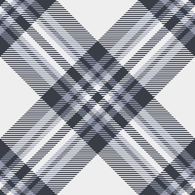No people fabric pattern tartan ornate seamless textile background Vibrant plaid texture vector check in white and dark colors