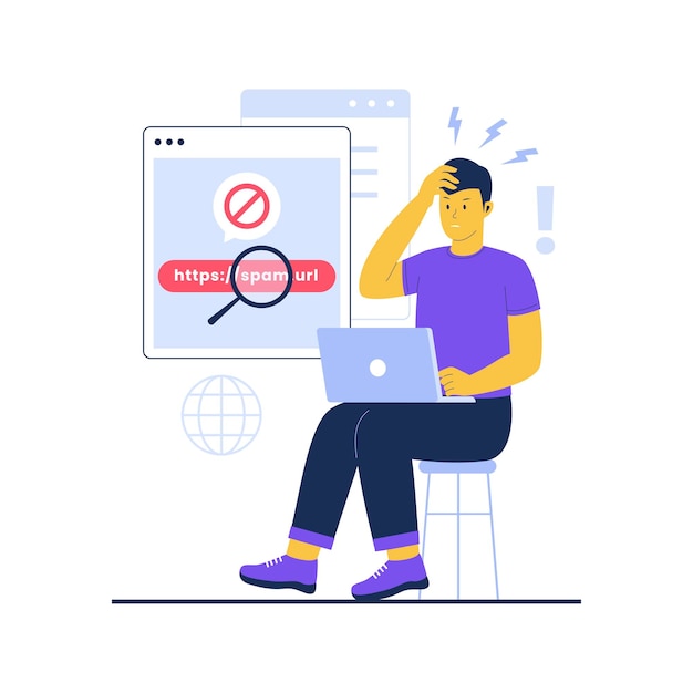no url found concept illustration