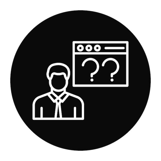 non technical user vector icon can be used for no code iconset
