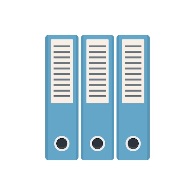 Notary folders icon Flat illustration of notary folders vector icon for web design