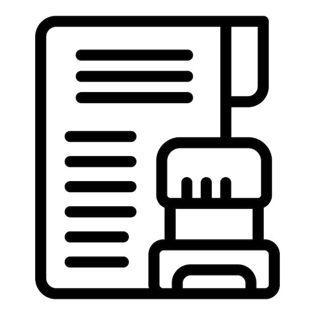 Notary public stamping document legalizing contract