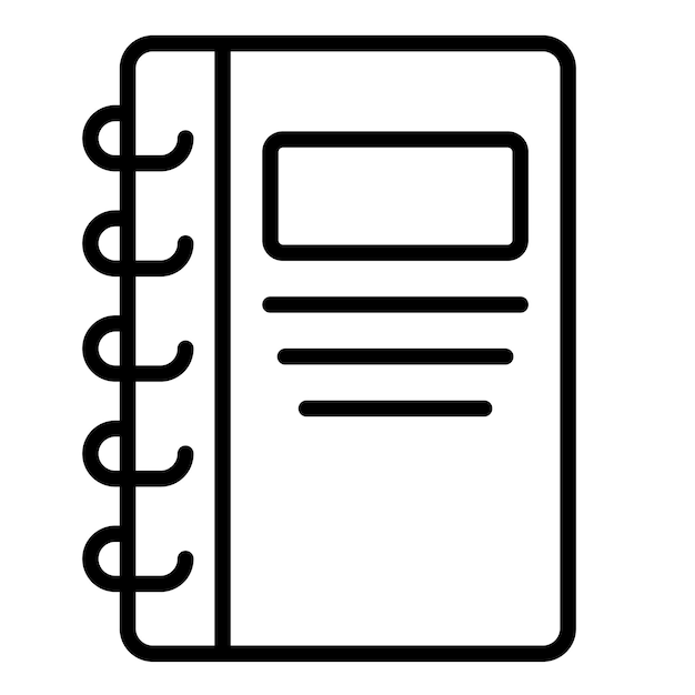 notebook vector icon can be used for business and hr iconset