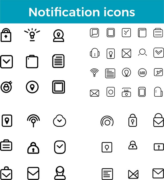Notification Icon Alert Icon Notification Bell Icon Message Notification Icon Push Notification Icon