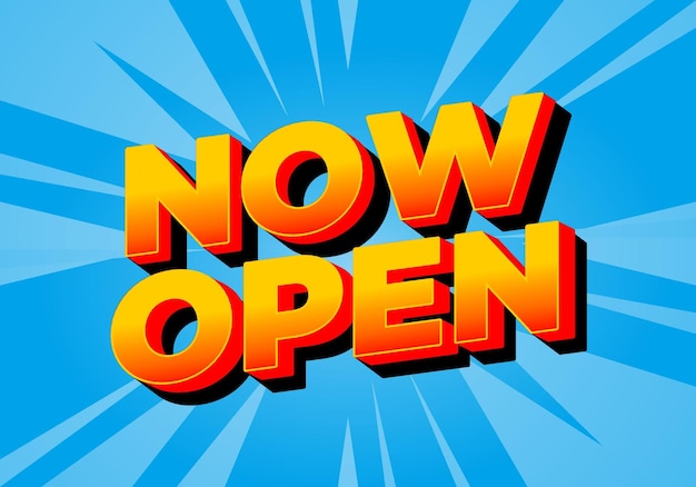 Now open Text effect in 3d look with eye catching colors