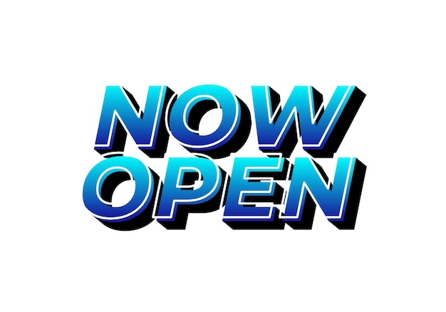 Now open Text effect in 3d look with eye catching colors